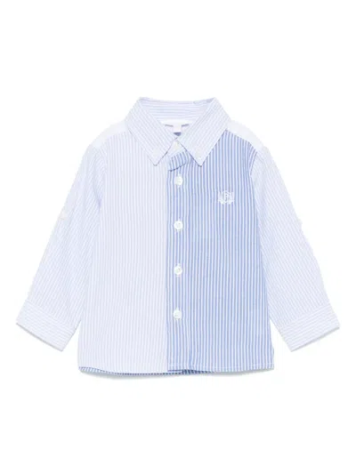 Patachou Babies' Striped Shirt In 蓝色