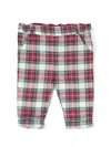 Patachou Tartan-check Trousers In Red
