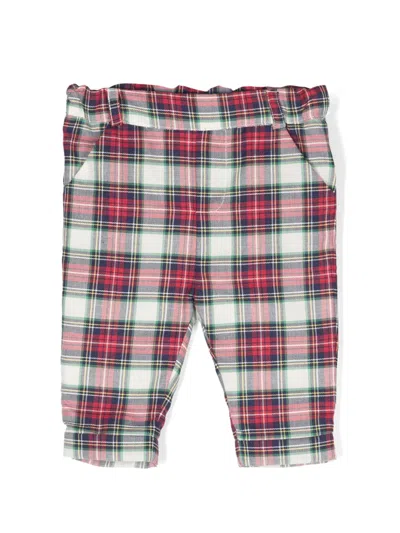 Patachou Babies' Tartan-check Trousers In Red
