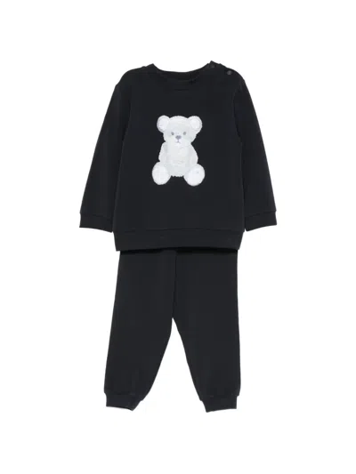 Patachou Babies' Teddy Bear Tracksuit Set (set Of Two) In Blue