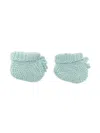 Patachou Tricot-knit Booties In Green