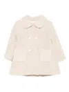 Patachou Tweed Coat In Neutral