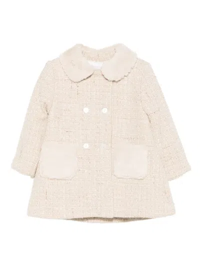 Patachou Babies' Tweed Coat In Neutral