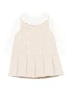 Patachou Tweed Dress In White