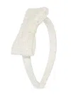 Patachou Tweed Headband In White