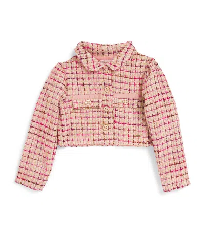 Patachou Kids' Tweed Jacket (3-12 Years) In Pink