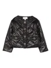 Patachou Quilted Tweed-trimmed Jacket In Black