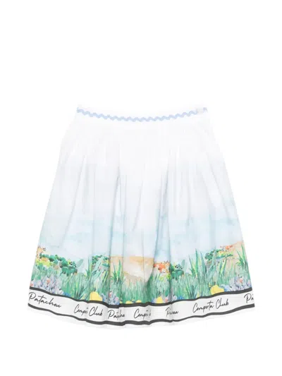 Patachou Kids' Village-print Skirt In Multi