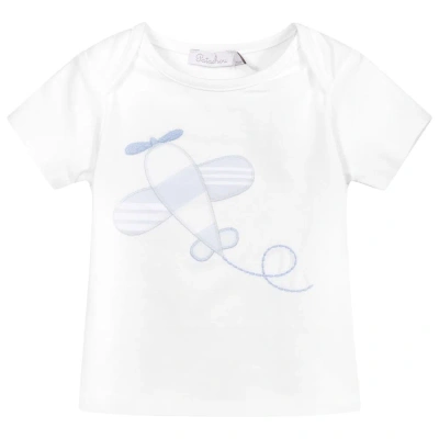 Patachou Babies' White Cotton T-shirt