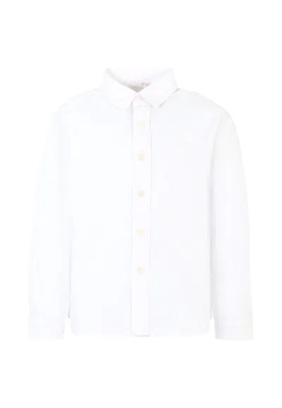 PATACHOU WHITE SHIRT FOR BOY WITH LOGO
