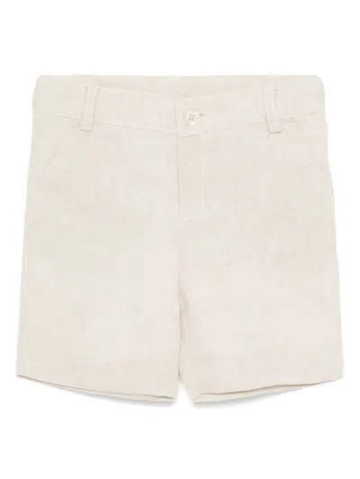 Patachou Babies' Woven Chino Shorts In Neutrals