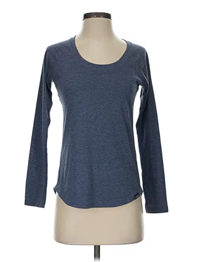 Pre-owned Patagonia 3/4 Sleeve T-shirt In Blue