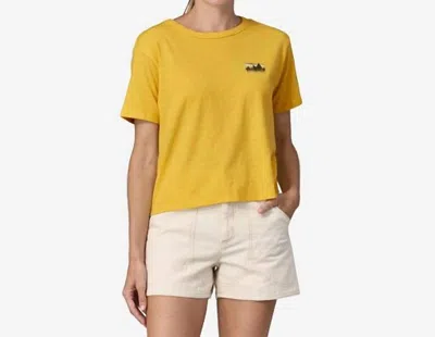 Patagonia '73 Skyline Easy-cut Responsibili-tee In Milled Yellow
