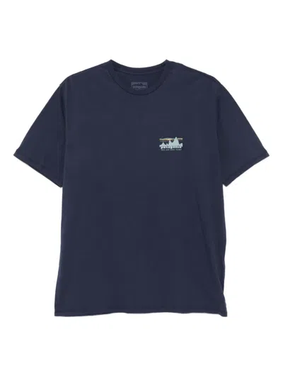 Patagonia '73 Skyline Graphic Organic Cotton T-shirt In Blue