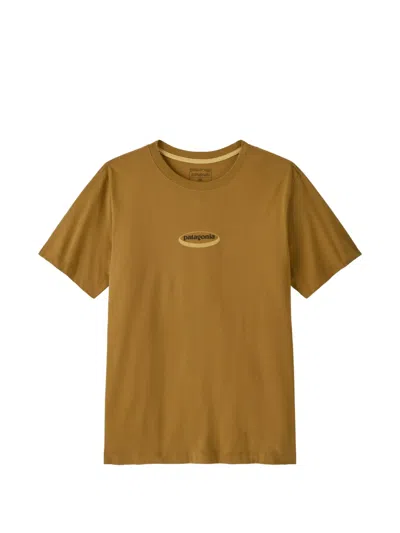 Patagonia '95 Oval-logo T-shirt In Brown
