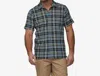Patagonia A/c Button Up Shirt In Plaid Tidepool Blue In Multi