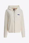 Patagonia Ahnya Zip-up Hooded Sweatshirt In White