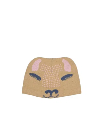 Patagonia Animal Recycled Poly Beanie In Brown