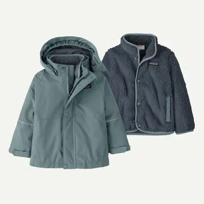 Patagonia Kids' Baby All Seasons 3-in-1 Jacket In Blue Sage