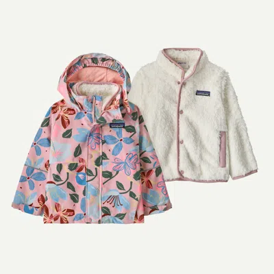 Patagonia Kids' Baby All Seasons 3-in-1 Jacket In Fuzzy Mauve In Multi