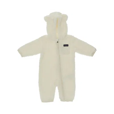 Patagonia Baby Furry Friends Fleece Romper Suit Kids In Neutral