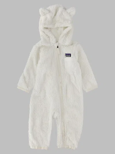 Patagonia Baby Furry Friends Mini Bunting Jumpsuit In Metallic