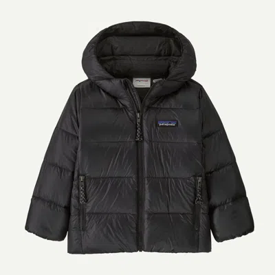 Patagonia Kids' Baby Hi-loft Down Sweater™ Hoody In Black In Blue