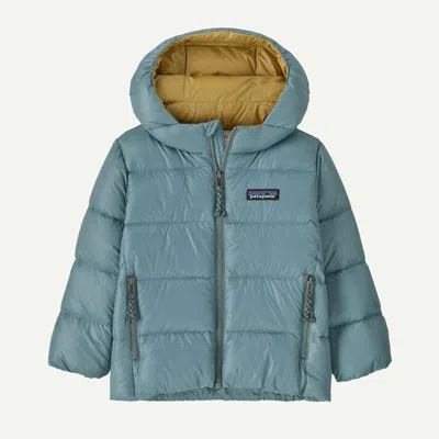Patagonia Kids' Baby Hi-loft Down Sweater™ Hoody In Blue Sage