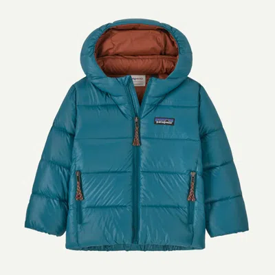 Patagonia Kids' Baby Hi-loft Down Sweater™ Hoody In Glacial Blue