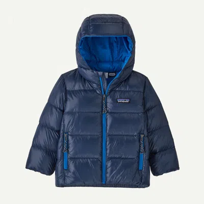 Patagonia Kids' Baby Hi-loft Down Sweater™ Hoody In New Navy In Blue