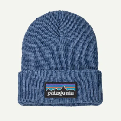 Patagonia Kids' Baby Logo Beanie In Barnacle Blue