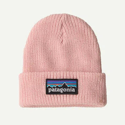Patagonia Kids' Baby Logo Beanie In Sunlit Pink