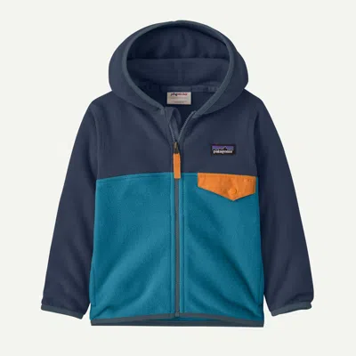 Patagonia Kids' Baby Micro D® Snap-t® Fleece Jacket In Glacial Blue In Brown
