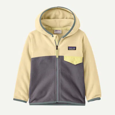 Patagonia Kids' Baby Micro D® Snap-t® Fleece Jacket In May Grey In Black