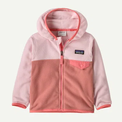 Patagonia Kids' Baby Micro D® Snap-t® Fleece Jacket In Moment Pink In Brown
