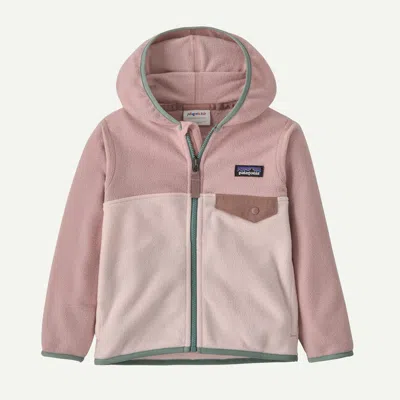 Patagonia Kids' Baby Micro D® Snap-t® Fleece Jacket In Pink Frost
