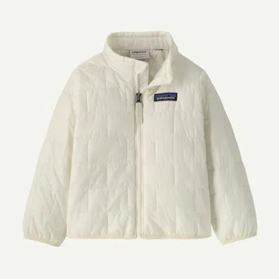 Patagonia Kids' Baby Nano Puff® Packable Insulated Jacket In Birch White In Animal Print