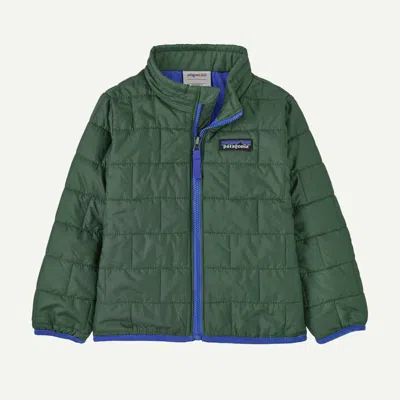 Patagonia Kids' Baby Nano Puff® Packable Insulated Jacket In Canopy Green In Gray