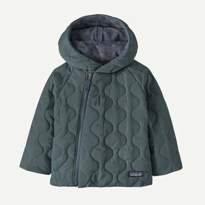 Patagonia Kids' Baby Quilted Puff Jacket In Summit Blue In Gray