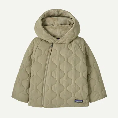 Patagonia Kids' Baby Quilted Puff Jacket In Weathered Stone In Burgundy