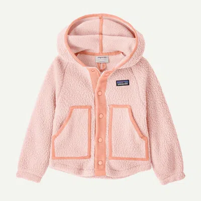Patagonia Kids' Baby Retro Pile Fleece Jacket In Pink Frost