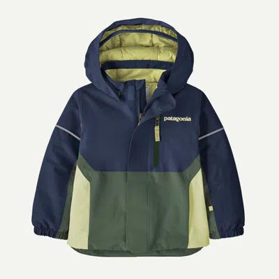 Patagonia Kids' Baby Snow Pile Jacket In New Navy In Multi