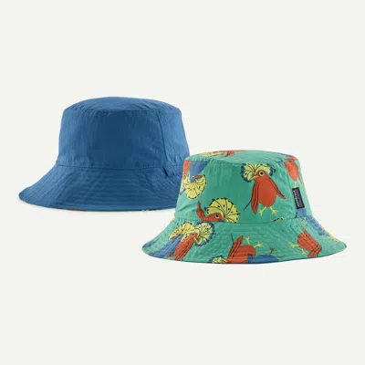 Patagonia Kids' Baby Sun Bucket Hat In Aqua Stone In Multi