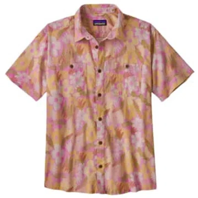 Patagonia Back Step Shirt Channeling Spring: Milkweed Mauve In Multi