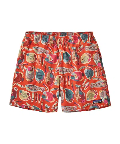 Patagonia Baggies Swim Shorts In Pollinator Orange