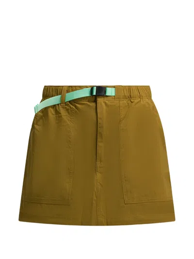 Patagonia Womens Outdoor Skort Technical Shorts Pockets In Animal Print