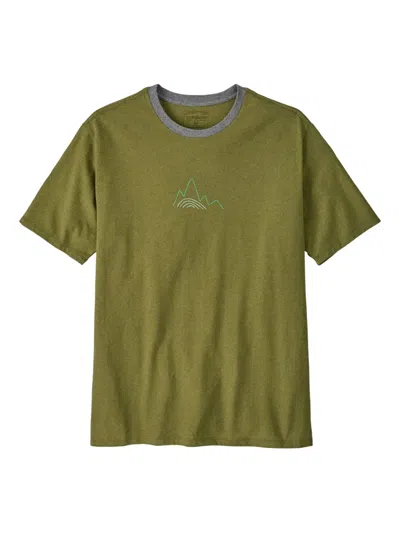 Patagonia Berm-logo T-shirt In Green