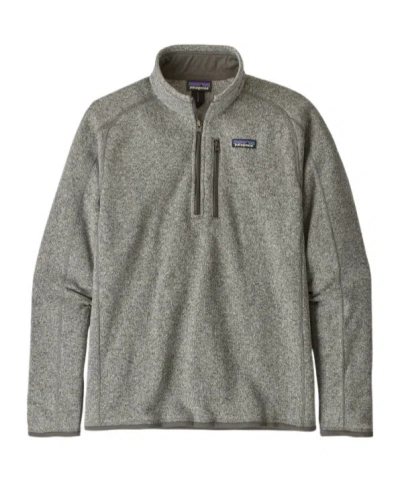 Patagonia Better Sweater 1/4 Zipper Jacket In Gray