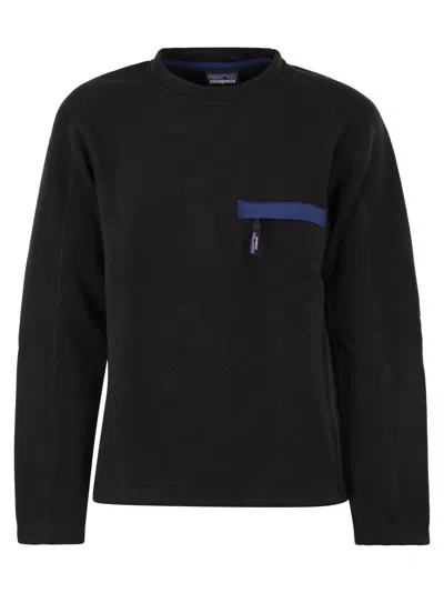Patagonia Better Sweater Crew In Recycled Polyester Fleece In Black