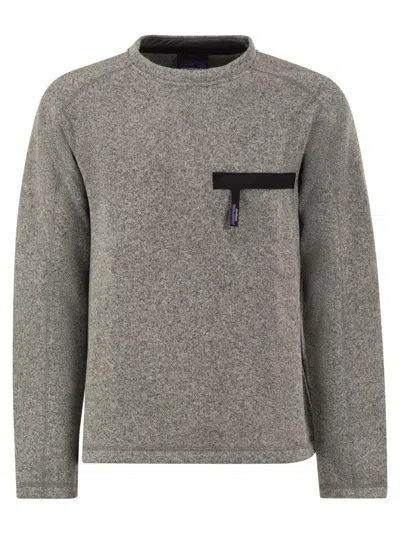 Patagonia Better Sweater Crew In Recycled Polyester Fleece In Gray